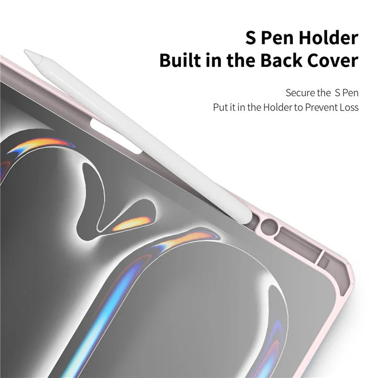 DUX DUCIS TOBY Series For iPad Pro 13 (2024) Case Auto Wake / Sleep PU Leather Tri-fold Stand Tablet Cover
