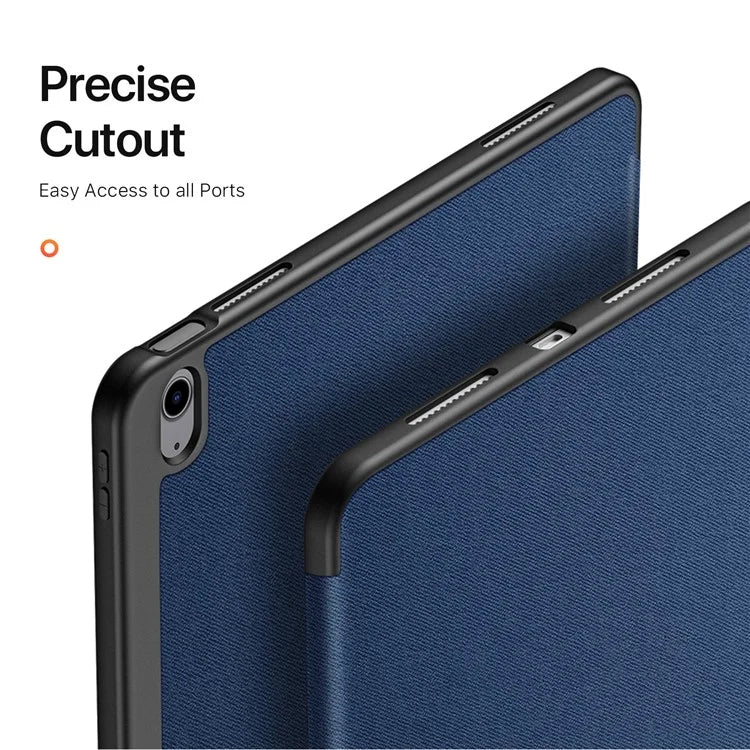 DUX DUCIS Domo Series for iPad Air 13 (2024) Case Tri-fold Stand Leather Smart Tablet Cover with Pencil Holder