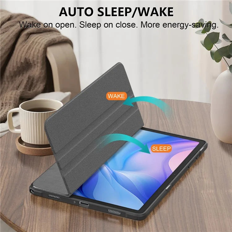For Samsung Galaxy Tab A9+ SM-X210 SM-X216 SM-X218 Case PU Leather+Acrylic+TPU Tablet Stand Cover
