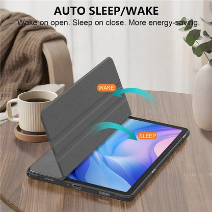 For Samsung Galaxy Tab A9+ SM-X210 SM-X216 SM-X218 Case PU Leather+Acrylic+TPU Tablet Stand Cover