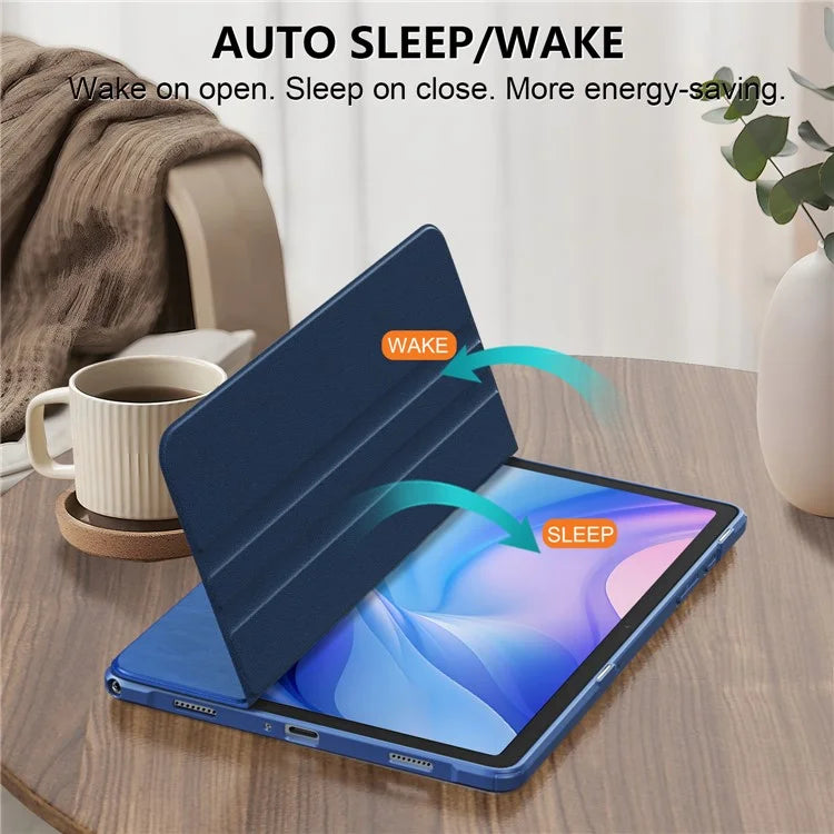 For Samsung Galaxy Tab A9+ SM-X210 SM-X216 SM-X218 Case PU Leather+Acrylic+TPU Tablet Stand Cover