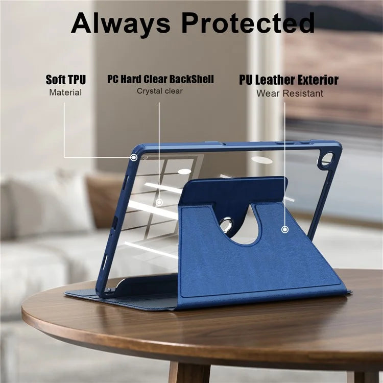 For Samsung Galaxy Tab A9+ SM-X210 SM-X216 SM-X218 Case PU Leather+Acrylic+TPU Tablet Stand Cover