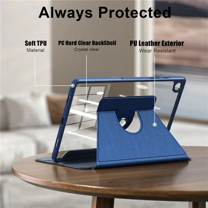 For Samsung Galaxy Tab A9+ SM-X210 SM-X216 SM-X218 Case PU Leather+Acrylic+TPU Tablet Stand Cover