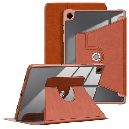 For Samsung Galaxy Tab A9+ SM-X210 SM-X216 SM-X218 Case PU Leather+Acrylic+TPU Tablet Stand Cover
