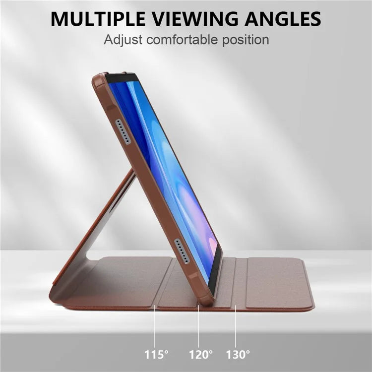 For Samsung Galaxy Tab A9+ SM-X210 SM-X216 SM-X218 Case PU Leather+Acrylic+TPU Tablet Stand Cover