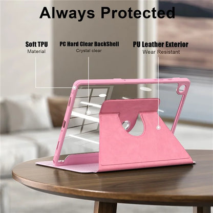 For Samsung Galaxy Tab A9+ SM-X210 SM-X216 SM-X218 Case PU Leather+Acrylic+TPU Tablet Stand Cover