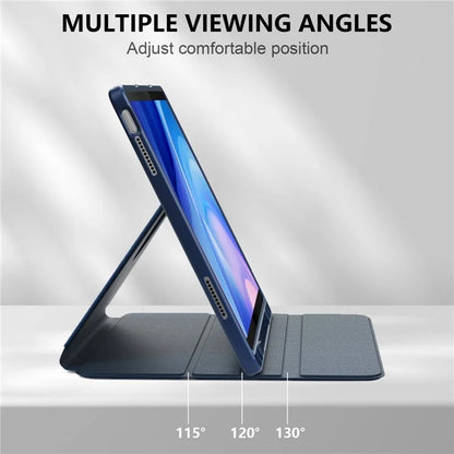 For Lenovo Tab P12 TB371FC Case Leather+Acrylic+TPU Stand Tablet Cover with Auto Wake / Sleep