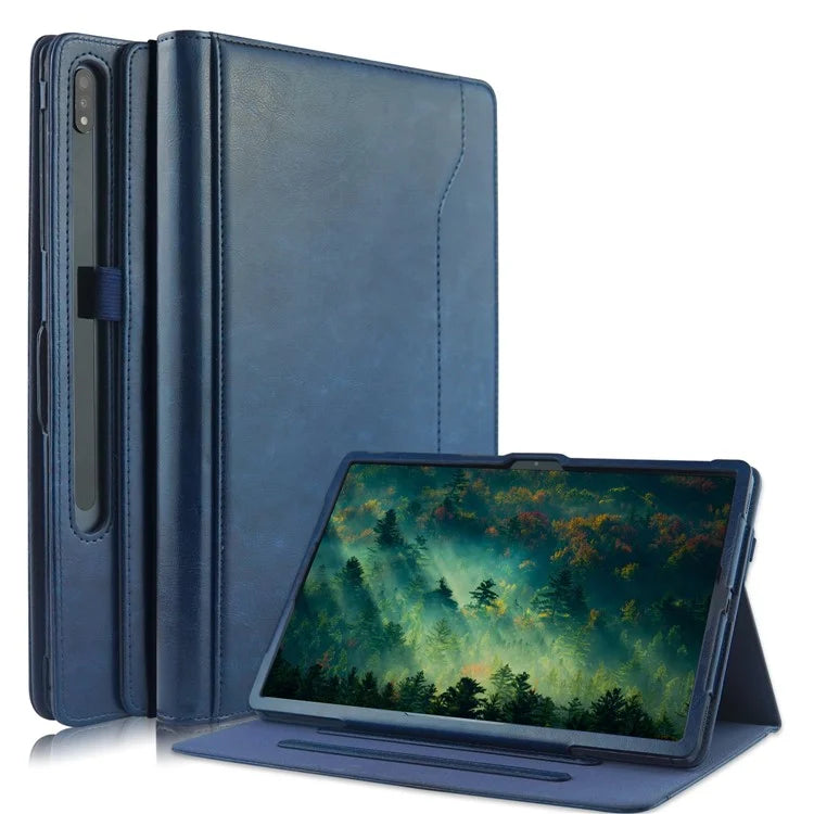 For Samsung Galaxy Tab S7 FE T736 / S7+ / S8+ / S9+ X810 / S9 FE+ X610 Case Rotating Stand Tablet Leather Cover