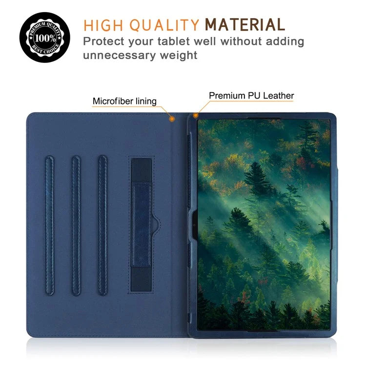 For Samsung Galaxy Tab S7 FE T736 / S7+ / S8+ / S9+ X810 / S9 FE+ X610 Case Rotating Stand Tablet Leather Cover