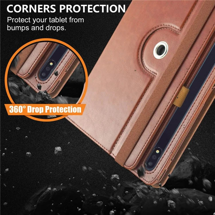 For Samsung Galaxy Tab S7 FE T736 / S7+ / S8+ / S9+ X810 / S9 FE+ X610 Case Rotating Stand Tablet Leather Cover