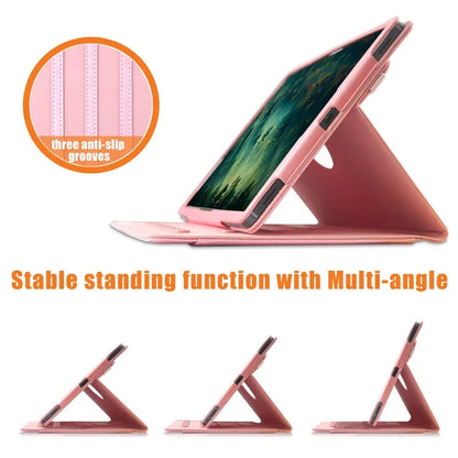 For Samsung Galaxy Tab S7 FE T736 / S7+ / S8+ / S9+ X810 / S9 FE+ X610 Case Rotating Stand Tablet Leather Cover
