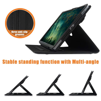 For Samsung Galaxy Tab S7 T870 T875 / Tab S8 / Tab S9 X710 / Tab S9 FE X510 Case Rotate Stand Leather Tablet Cover
