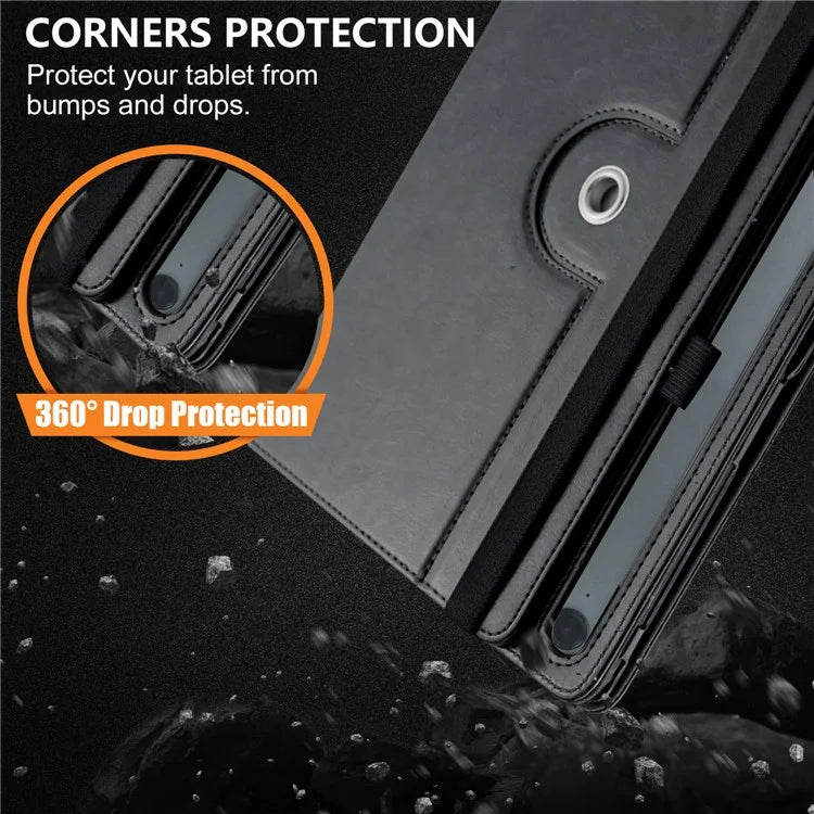 For Samsung Galaxy Tab S7 T870 T875 / Tab S8 / Tab S9 X710 / Tab S9 FE X510 Case Rotate Stand Leather Tablet Cover