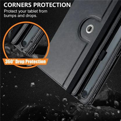 For Samsung Galaxy Tab S7 T870 T875 / Tab S8 / Tab S9 X710 / Tab S9 FE X510 Case Rotate Stand Leather Tablet Cover