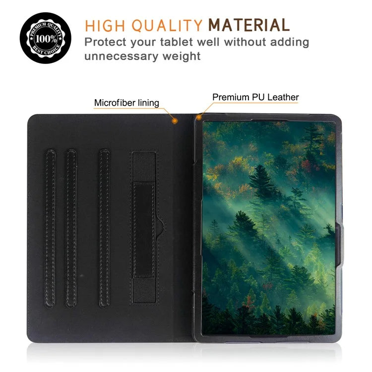 For Samsung Galaxy Tab S7 T870 T875 / Tab S8 / Tab S9 X710 / Tab S9 FE X510 Case Rotate Stand Leather Tablet Cover