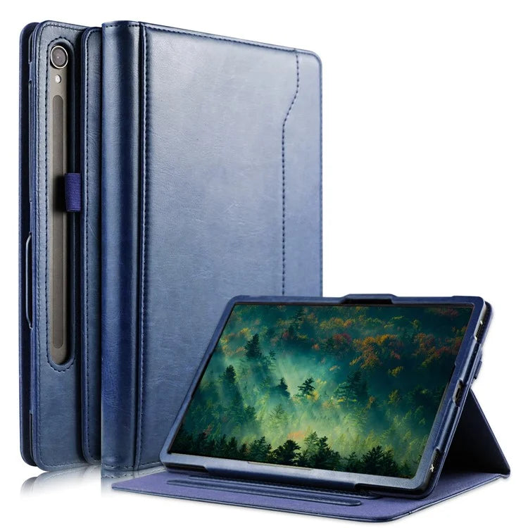 For Samsung Galaxy Tab S7 T870 T875 / Tab S8 / Tab S9 X710 / Tab S9 FE X510 Case Rotate Stand Leather Tablet Cover