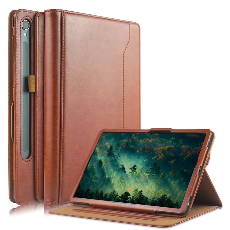 For Samsung Galaxy Tab S7 T870 T875 / Tab S8 / Tab S9 X710 / Tab S9 FE X510 Case Rotate Stand Leather Tablet Cover