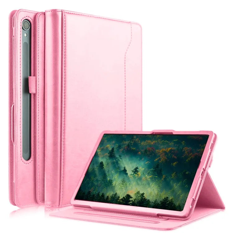 For Samsung Galaxy Tab S7 T870 T875 / Tab S8 / Tab S9 X710 / Tab S9 FE X510 Case Rotate Stand Leather Tablet Cover