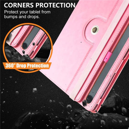 For Samsung Galaxy Tab S7 T870 T875 / Tab S8 / Tab S9 X710 / Tab S9 FE X510 Case Rotate Stand Leather Tablet Cover