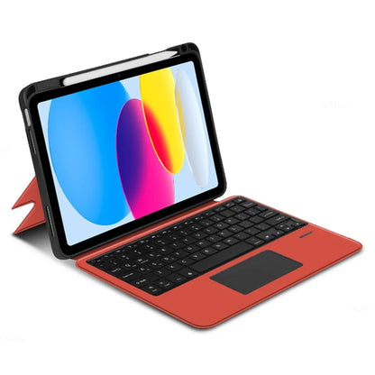 For iPad 10.9 (2022) Case Stand Leather Tablet Cover with Backlight Bluetooth Keyboard