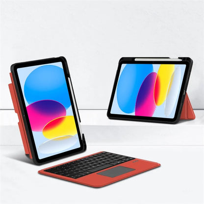 For iPad 10.9 (2022) Case Stand Leather Tablet Cover with Backlight Bluetooth Keyboard