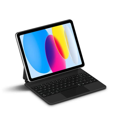 For iPad 10.9 (2022) Leather Case with Magnetic Bluetooth Keyboard Precision Multi-Touch Trackpad