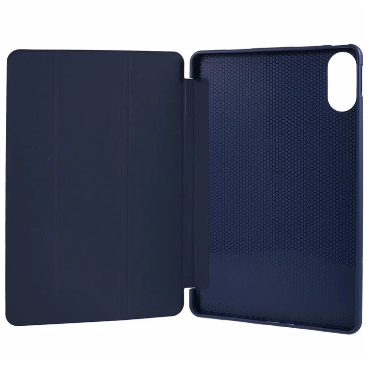 For Xiaomi Redmi Pad Pro / Redmi Pad Pro 5G / Poco Pad Case PU Leather+Silicone Tri-Fold Stand Pro / Poco Padtective Cover