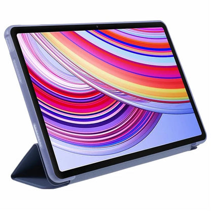 For Xiaomi Redmi Pad Pro / Redmi Pad Pro 5G / Poco Pad Case PU Leather+Silicone Tri-Fold Stand Pro / Poco Padtective Cover