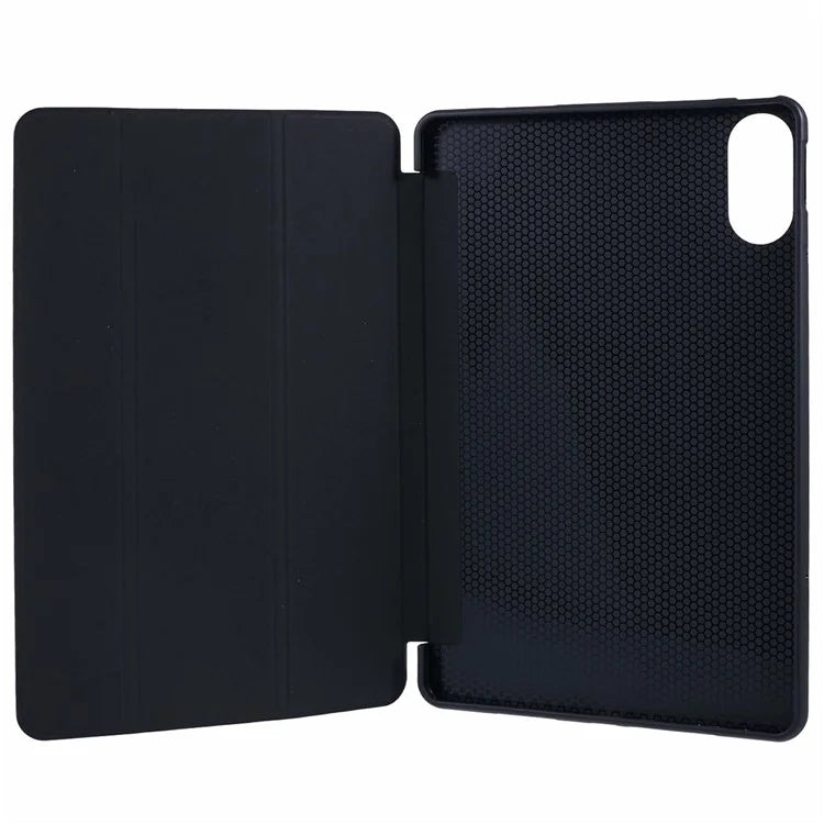 For Xiaomi Redmi Pad Pro / Redmi Pad Pro 5G / Poco Pad Case PU Leather+Silicone Tri-Fold Stand Pro / Poco Padtective Cover