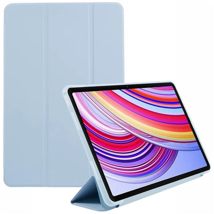For Xiaomi Redmi Pad Pro / Redmi Pad Pro 5G / Poco Pad Case PU Leather+Silicone Tri-Fold Stand Pro / Poco Padtective Cover