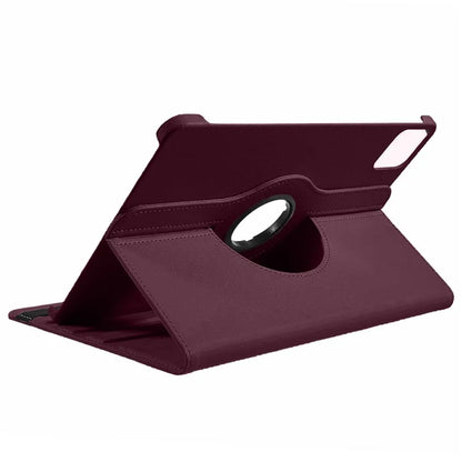 For Xiaomi Pad 6S Pro 12.4 Case Rotating Stand PU Leather+PC Tablet Cover with Elastic Band