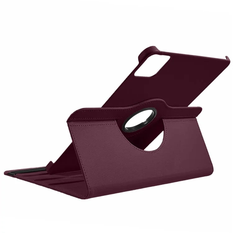 For Xiaomi Pad 6S Pro 12.4 Case Rotating Stand PU Leather+PC Tablet Cover with Elastic Band