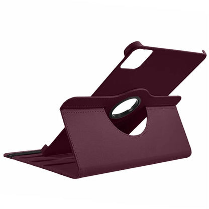 For Xiaomi Pad 6S Pro 12.4 Case Rotating Stand PU Leather+PC Tablet Cover with Elastic Band