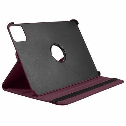 For Xiaomi Pad 6S Pro 12.4 Case Rotating Stand PU Leather+PC Tablet Cover with Elastic Band