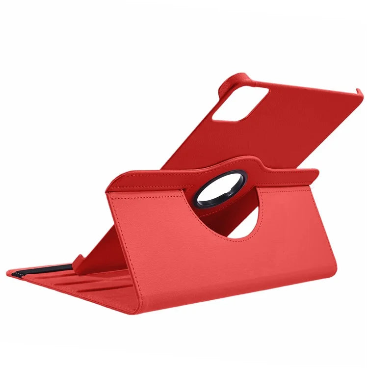 For Xiaomi Pad 6S Pro 12.4 Case Rotating Stand PU Leather+PC Tablet Cover with Elastic Band