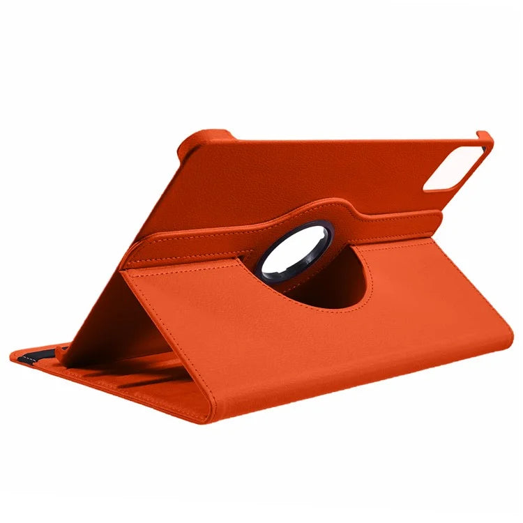 For Xiaomi Pad 6S Pro 12.4 Case Rotating Stand PU Leather+PC Tablet Cover with Elastic Band