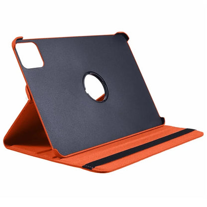 For Xiaomi Pad 6S Pro 12.4 Case Rotating Stand PU Leather+PC Tablet Cover with Elastic Band
