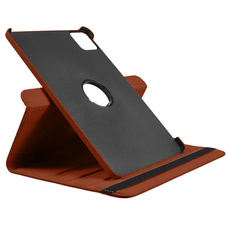 For Xiaomi Pad 6S Pro 12.4 Case Rotating Stand PU Leather+PC Tablet Cover with Elastic Band