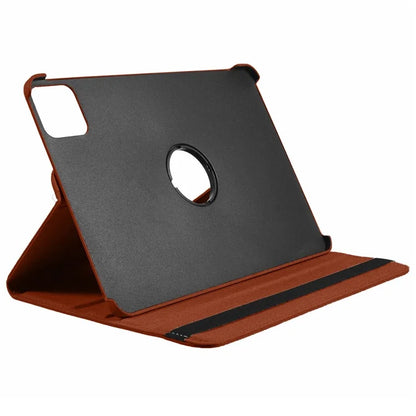 For Xiaomi Pad 6S Pro 12.4 Case Rotating Stand PU Leather+PC Tablet Cover with Elastic Band
