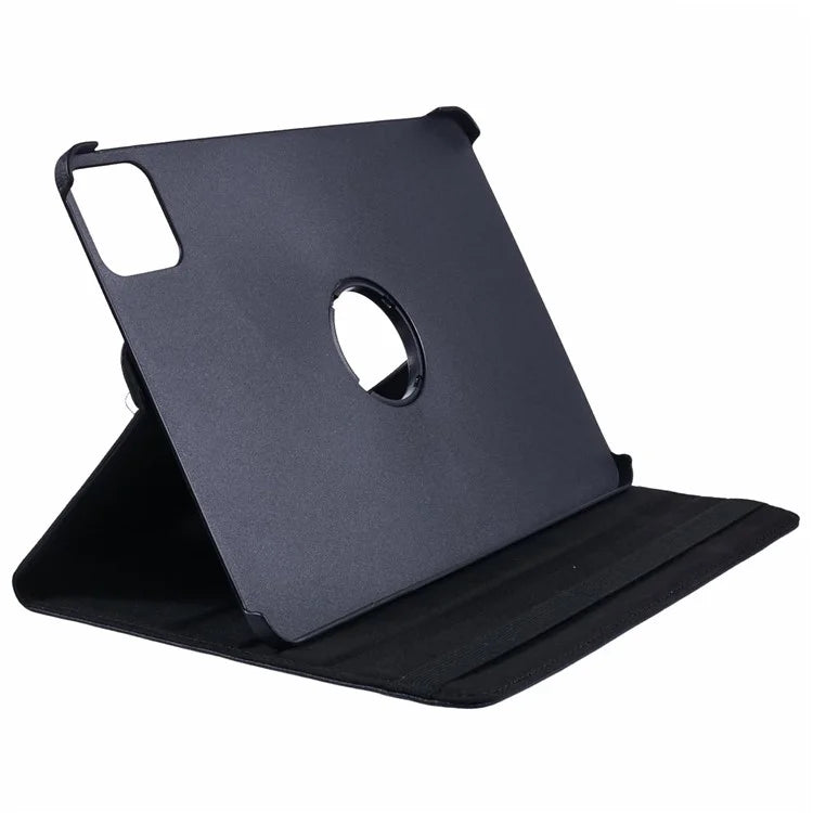 For Xiaomi Pad 6S Pro 12.4 Case Rotating Stand PU Leather+PC Tablet Cover with Elastic Band