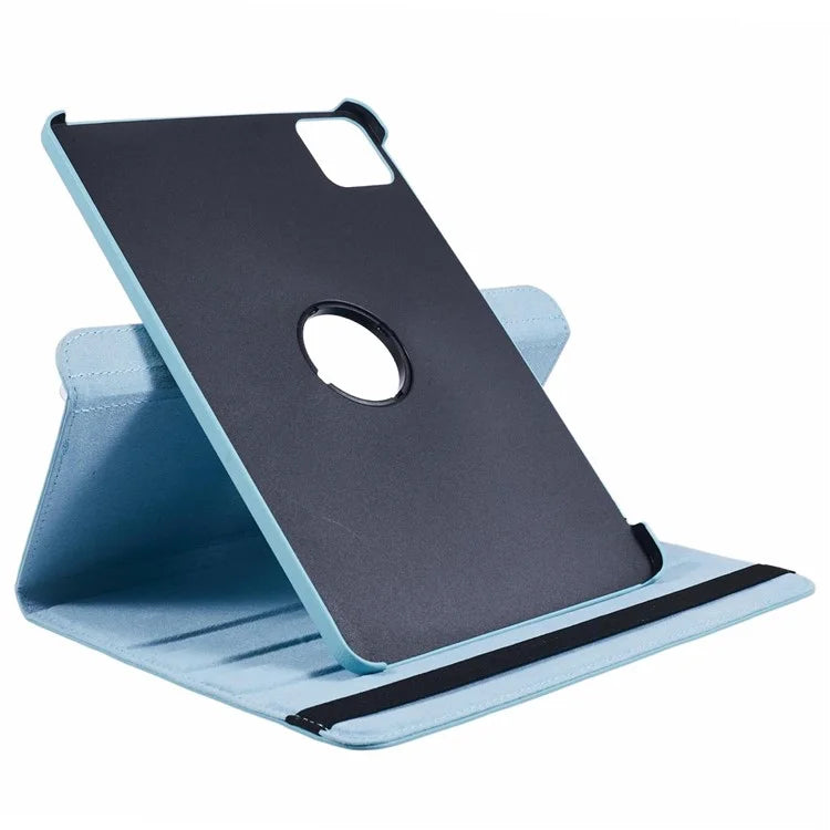 For Xiaomi Pad 6S Pro 12.4 Case Rotating Stand PU Leather+PC Tablet Cover with Elastic Band