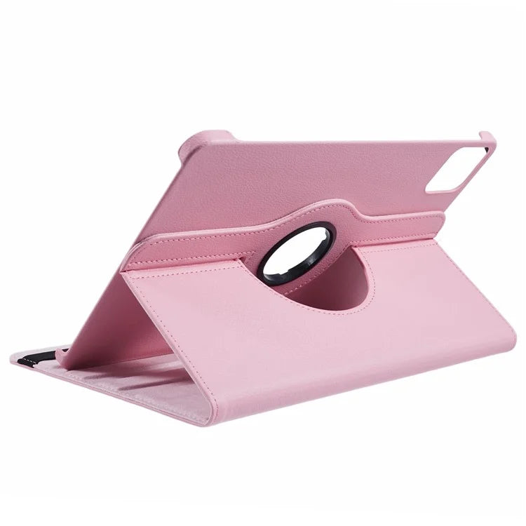 For Xiaomi Pad 6S Pro 12.4 Case Rotating Stand PU Leather+PC Tablet Cover with Elastic Band