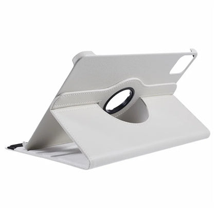 For Xiaomi Pad 6S Pro 12.4 Case Rotating Stand PU Leather+PC Tablet Cover with Elastic Band