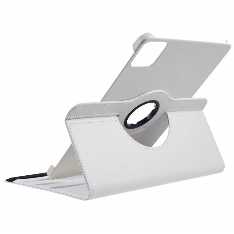 For Xiaomi Pad 6S Pro 12.4 Case Rotating Stand PU Leather+PC Tablet Cover with Elastic Band