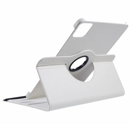 For Xiaomi Pad 6S Pro 12.4 Case Rotating Stand PU Leather+PC Tablet Cover with Elastic Band