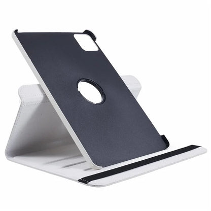 For Xiaomi Pad 6S Pro 12.4 Case Rotating Stand PU Leather+PC Tablet Cover with Elastic Band