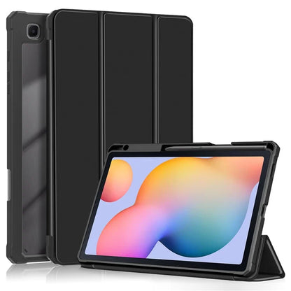 For Samsung Galaxy Tab S6 Lite (2020) P610 P615 / (2022) P613 P619 / (2024) P620 P625 Case Tri-fold Stand PU Leather Smart Cover
