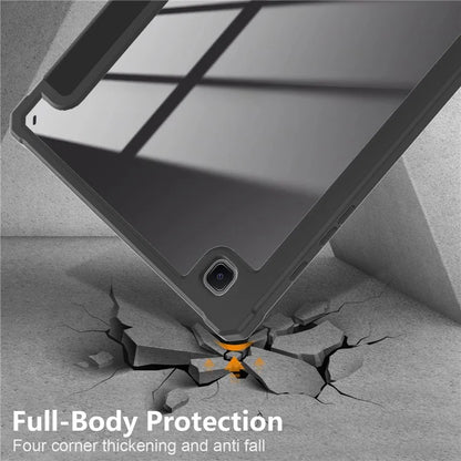 For Samsung Galaxy Tab S6 Lite (2020) P610 P615 / (2022) P613 P619 / (2024) P620 P625 Case Tri-fold Stand PU Leather Smart Cover