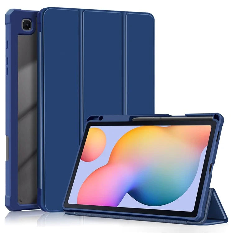 For Samsung Galaxy Tab S6 Lite (2020) P610 P615 / (2022) P613 P619 / (2024) P620 P625 Case Tri-fold Stand PU Leather Smart Cover