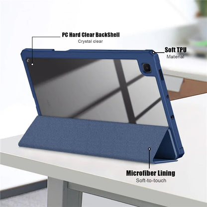 For Samsung Galaxy Tab S6 Lite (2020) P610 P615 / (2022) P613 P619 / (2024) P620 P625 Case Tri-fold Stand PU Leather Smart Cover
